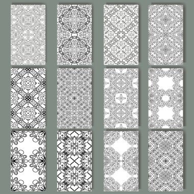 Herhangi bir tasarım kümesi. Retro tarzı desen