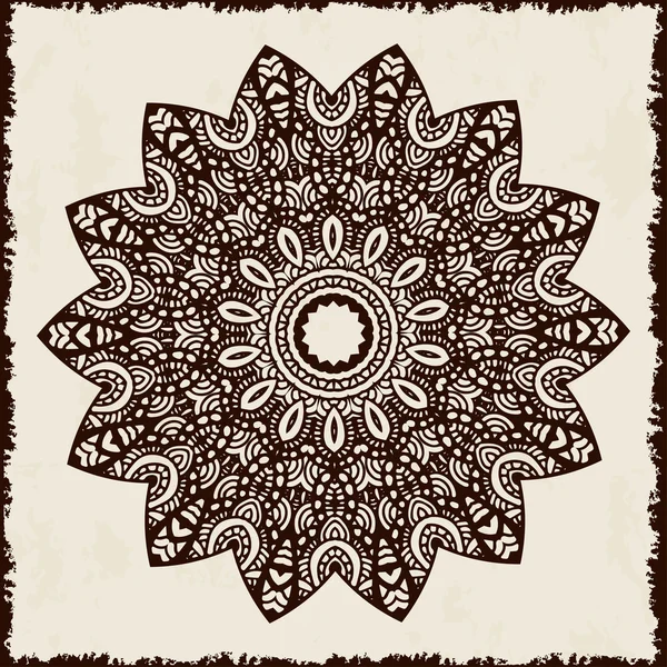 Abstraktes Gestaltungselement. rundes Mandala im Vektor. Grafikvorlage für Ihr Design. — Stockvektor