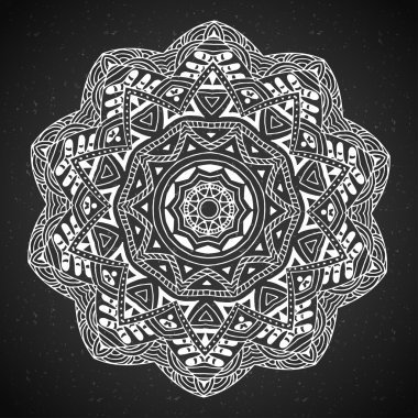 soyut tasarım öğesi. Mandala vektör yuvarlak. tasarımınız için grafik şablonu.