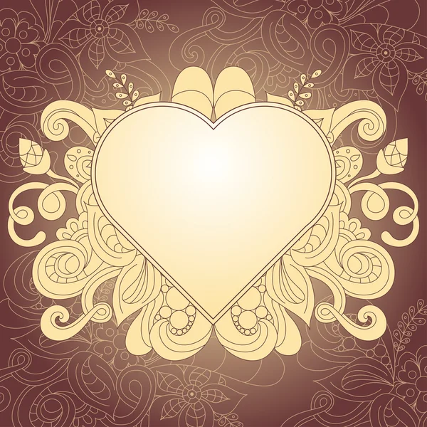 Vintage elements for wedding design. Greeting card, vector illustration. — 图库矢量图片