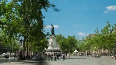 Paris, republique Place de Hyperlapse