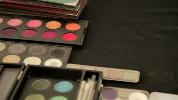 Make-up artiest accessoires — Stockvideo