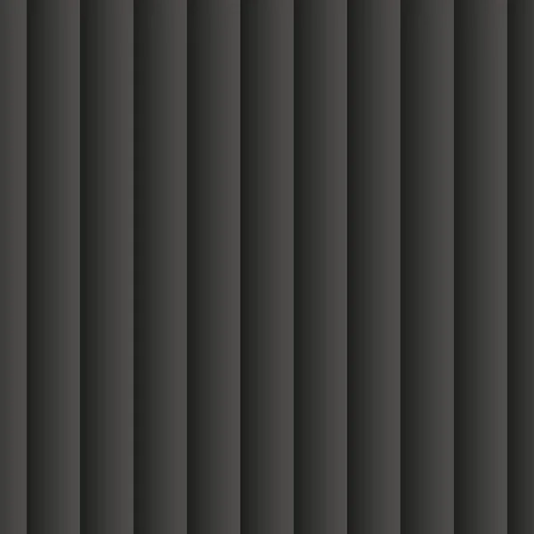 Black abstract background. 3d seamless geometric pattern. Vector illustration EPS10. Stylish template made out of repeating stripes, bands. Window blind. — Stock Vector