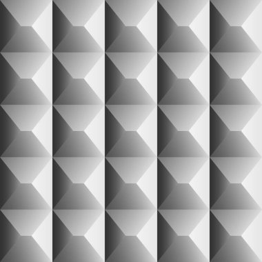 Boris Lakhman 'ın güçlendirilmiş beton çiti. Çimento duvarı arka planı. Üç boyutlu kusursuz geometrik desen. Vektör illüstrasyonu EPS10. Yinelenen karelerden yapılmış şablon şablonu.