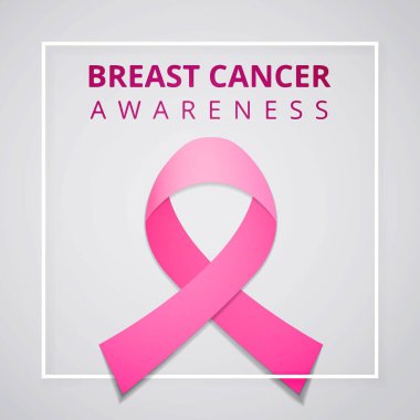 Ekim Kanser Farkındalığı Ayı. Göğüs kanserine karşı uluslararası bir gün. Pembe farkındalık kurdelesi. Vektör İllüstrasyonu. Poster, reklam, sosyal medya, kapak. EPS10.
