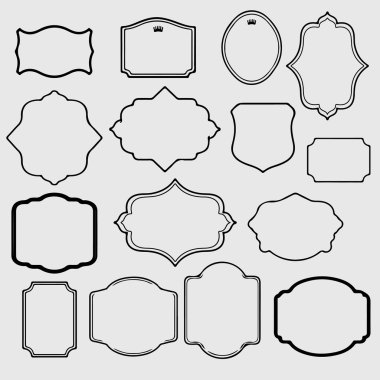 vintage tarzı çizilmiş etiketleri el