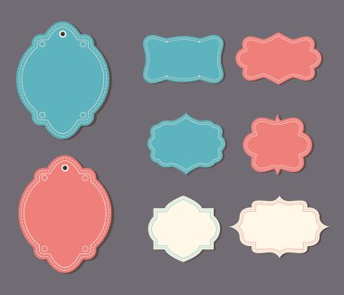 Retro etiket boş şablon