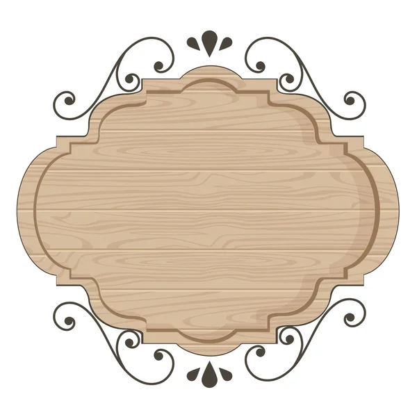 Madera limpia moderna de Polywood — Vector de stock