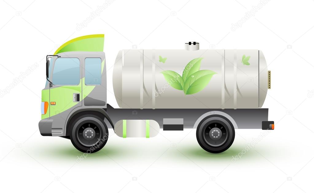 The truck natural gas ecology concept