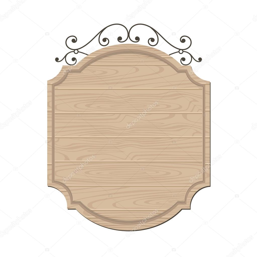 Modern wood classic sign