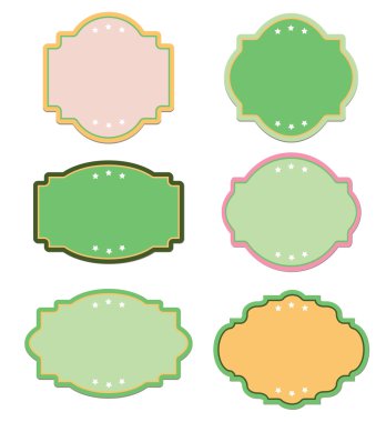 Bayan vintage etiketleri