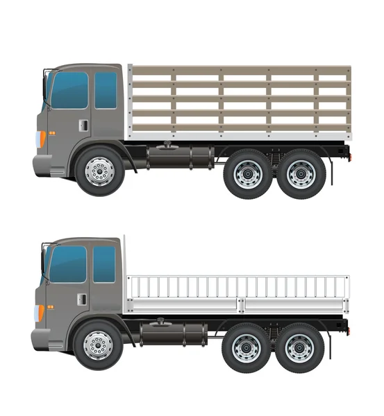 Moderne Fram vrachtwagen of leger vrachtwagen — Stockvector