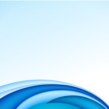 Özet satırı yumuşak mavi gökyüzü arka plan üzerinde bükme