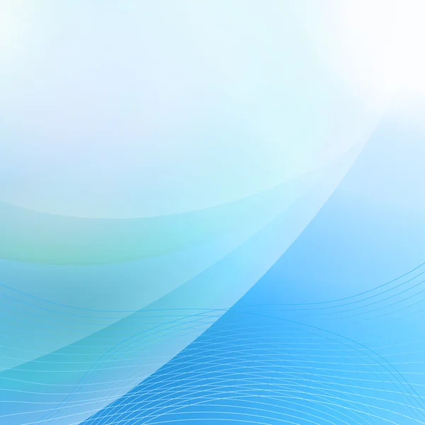 软弯曲线蓝色抽象背景 — 图库矢量图片