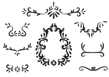 Kraliyet öğesi tasarım el çekilmiş