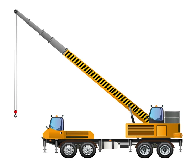 Crane werkende site werk en bouw site — Stockvector