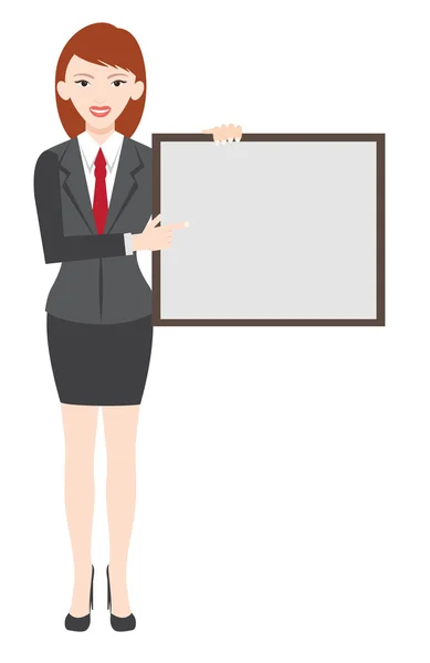 Women show blank board vector design — Stock Vector