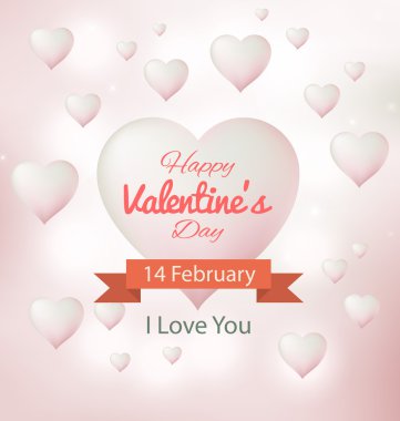 Kalp aşk Sevgililer kavramı arka plan vektör tasarımı