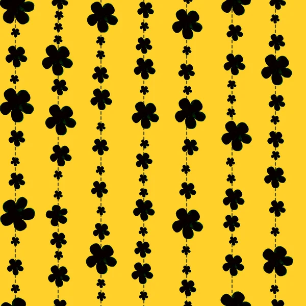 Dikişsiz desen çizgileri ve renkleri suluboya tarzında. Güzel Dekoratif süsleme süsleme, ambalaj, Tekstil ve baskı için. Siyah ve sarı renk.