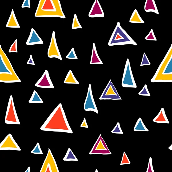Dikişsiz modern trendy geometrik desen üçgen. Vektör grafikleri.