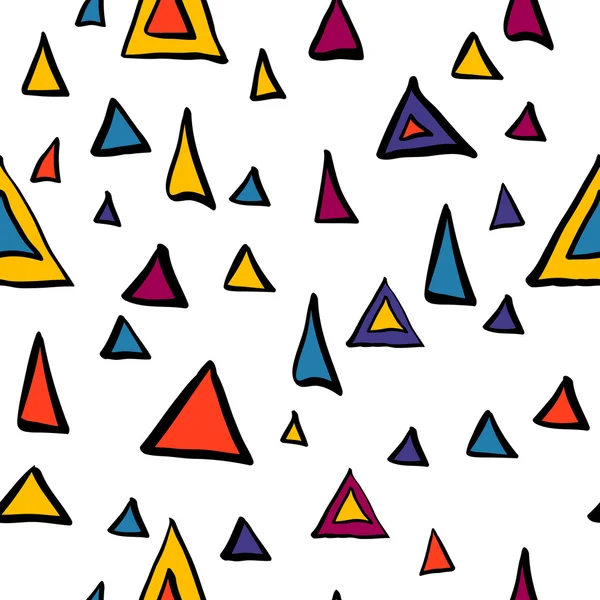 Dikişsiz modern trendy geometrik desen üçgen. Vektör grafikleri.