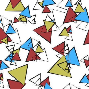 Üçgen, Tekstil ve kağıt baskı için en uygun ile soyut geometrik desen