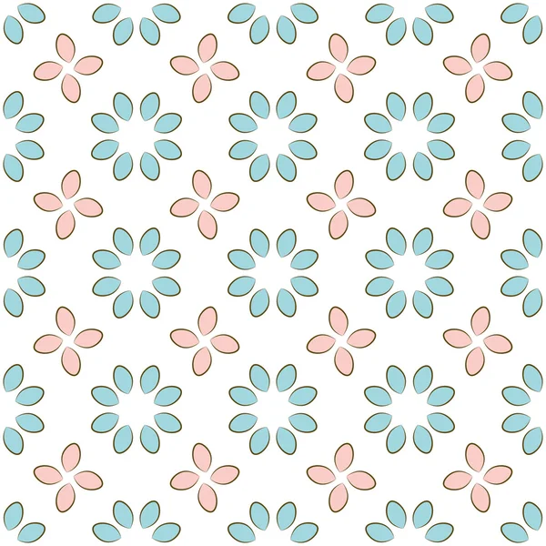 Basit romantik sorunsuz çiçek desenli mavi ve pembe çiçek yaprakları en iyi ile tekstil ve diğer baskılar için uygundur