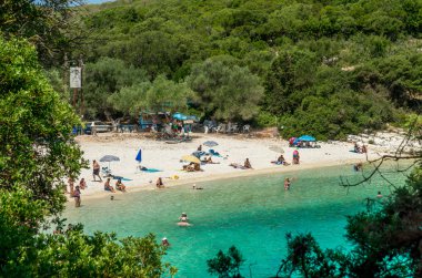 Emblisi Beach, Kefalonia Island, Yunanistan