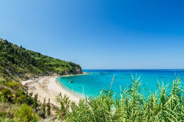 Avali beach, Lefkada Adası, Yunanistan
