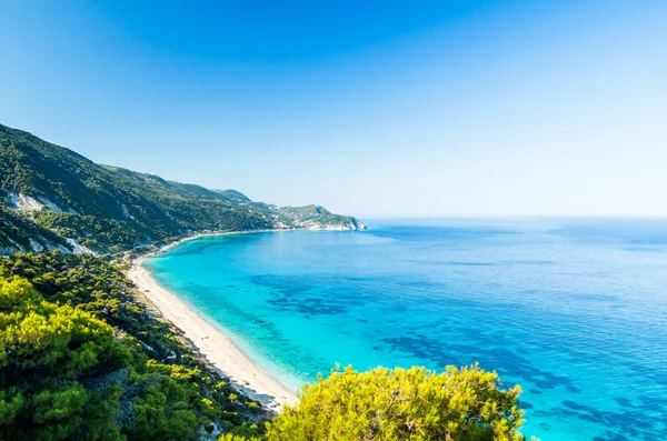 Agios Nikitas beach in Lefkada Island, Greece - Ionian Islands — Stock Photo, Image