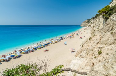 Egremni beach, Lefkada Adası, Yunanistan 