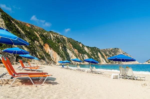 Spiaggia di Petani, isola di Cefalonia, Grecia — Foto Stock
