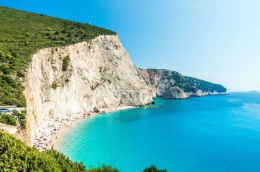 Porto Katsiki beach Lefkada Adası, Yunanistan