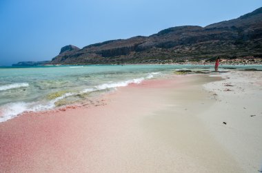 Balos lagün adada Crete, Yunanistan. 