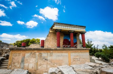 Knossos Sarayı, Girit Adası, Yunanistan. 