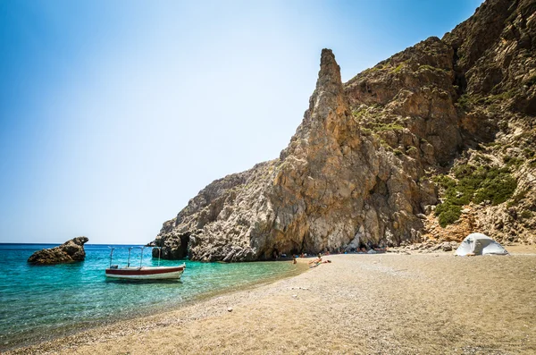 Agiofarago beach, Crete Island, Yunanistan.