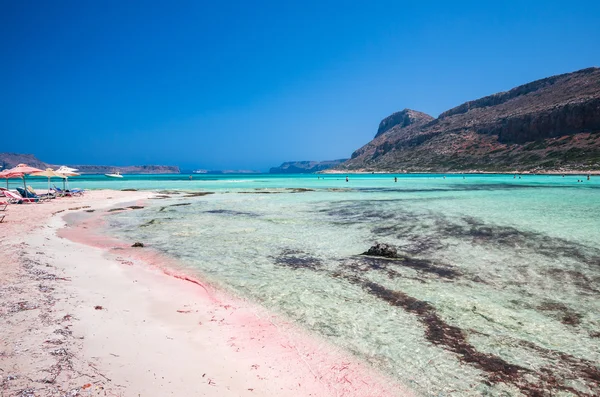 Balos lagunen på ön Kreta, Grekland. — Stockfoto