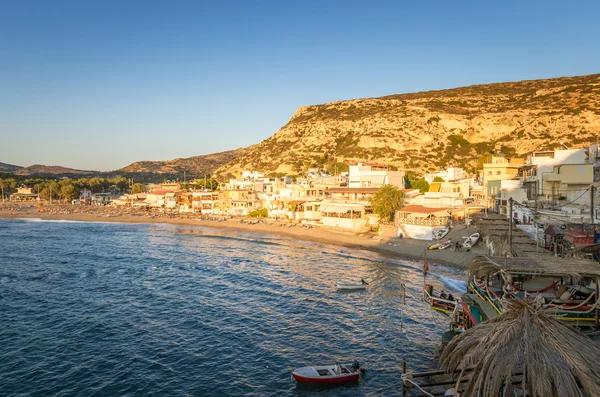 Matala, Kreta, Griekenland - 30 juni: — Stockfoto