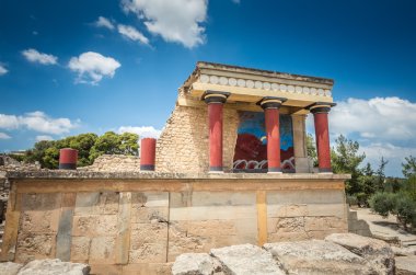 Knossos Sarayı, Girit Adası, Yunanistan. 