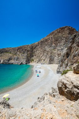 Agiofarago beach, Crete Island, Yunanistan.