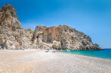 Agiofarago beach, Crete Island, Yunanistan.