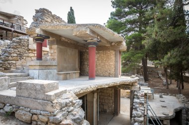 Knossos Sarayı, Girit Adası, Yunanistan. 