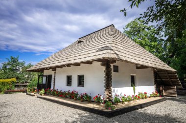 ION Creangă'ın anma house, Humulesti, Romanya.