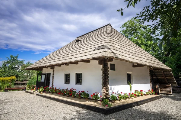 Casa memorial de Ion Creanga, em Humulesti, Roménia . — Fotografia de Stock