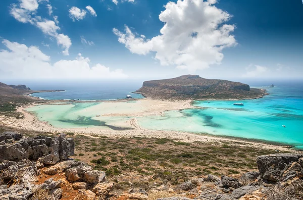 Laguny Balos na ostrově Kréta, Řecko. — Stock fotografie