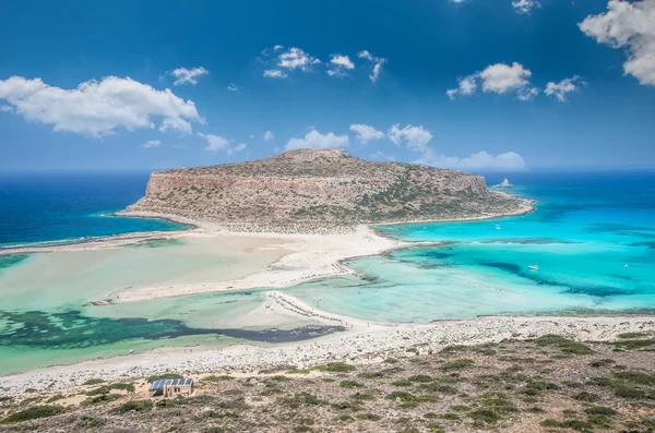 Balos-Lagune auf Betoninsel, Griechenland. — Stockfoto