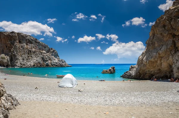 Agiofarago beach, ostrov Kréta, Řecko. — Stock fotografie