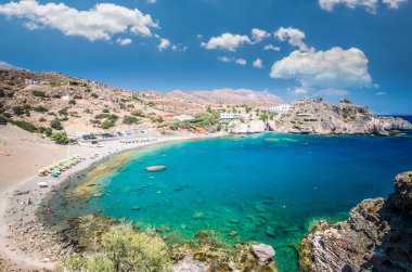 Agios pavlos beach Girit Adası, Yunanistan. 