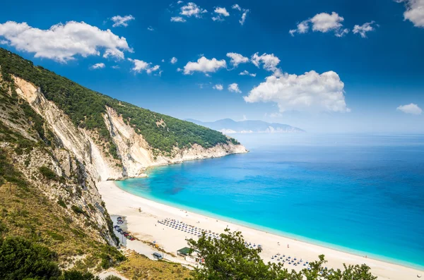 Myrtos Strand, Insel Kefalonia, Griechenland — Stockfoto