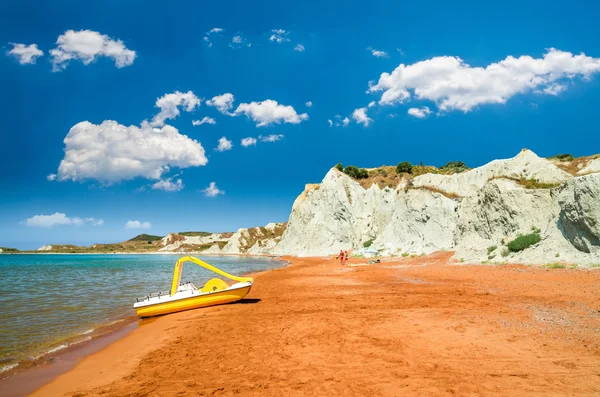Xi Beach, Kefalonia Island, Grécia — Fotografia de Stock